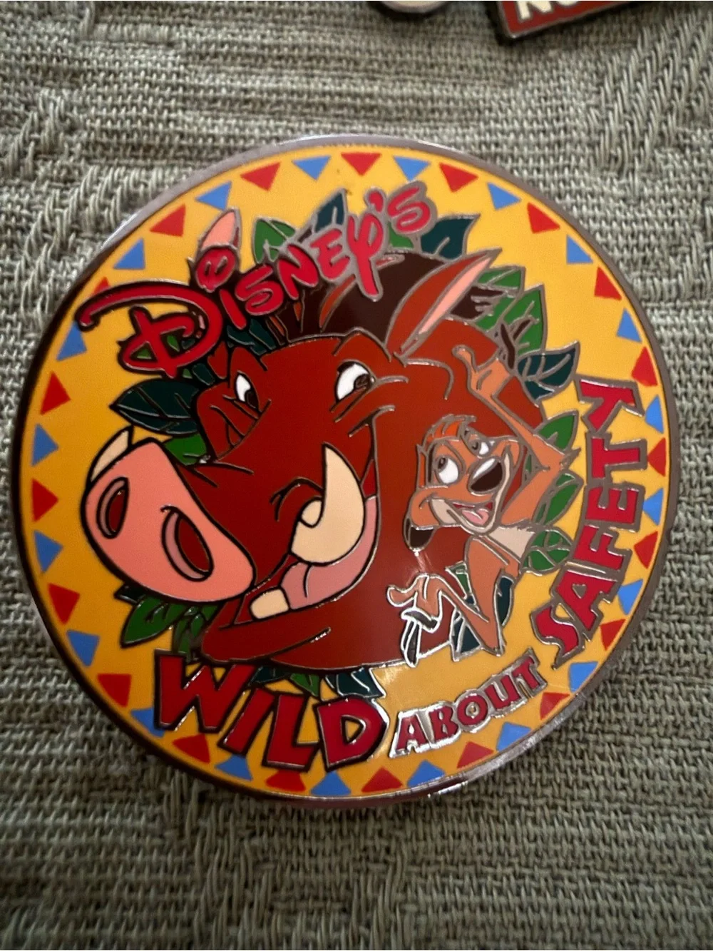 Disney Pumbaa Enamel Pin Set - Red, Yellow, Green, Blue, Black